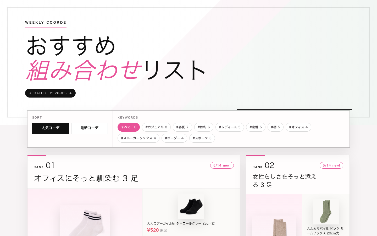 週次おすすめコンテンツ自動生成の出力例